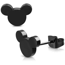 Acél Mickey egér fülbevaló fülbevaló