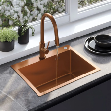 Acél mosogatótálca Liam BRUSH COPPER mosogatótálca