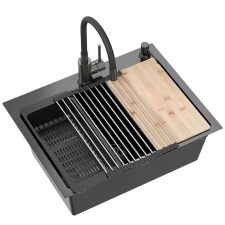 Acél mosogatótálca LUKE 110 WORKSTATION Black mosogatótálca