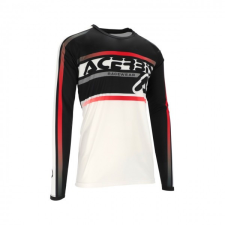 Acerbis JERSEY MX LINEAR LUGO - WHITE/BLACK motocross mez