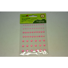 ACH Fél gyöngy strasszkövek 58db/cs Pink csillámtetoválás
