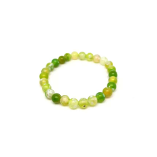  Achát tűz szin gyerek karkötő zöld golyó 6mm karkötő