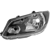 ACI VW CADDY 10-15 6/13- přední světlo H4 černé (el. ovládané + motorek) L