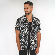 Acid Shirt - fekete ing - Méret: XXL férfi ing