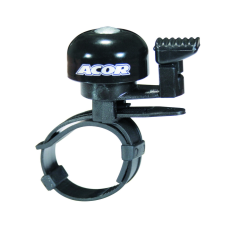 Acor ABE-2807 pengetős csengő [fekete] kerékpáros kerékpár és kerékpáros felszerelés