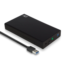 Act AC1405 USB3.2 3,5" Hard Drive Enclosure Screwless Design Black asztali számítógép kellék