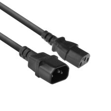Act AC3315 Powercord C13 - C14 1,8m Black kábel és adapter