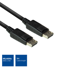 Act - AC3903 DisplayPort cable male - male 3m Black - AC3903 kábel és adapter