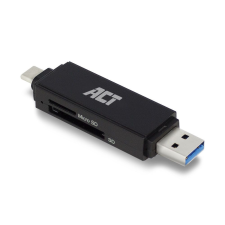 Act AC6375 USB-C/USB-A Card Reader for SD/MicroSD kártyaolvasó
