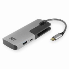 Act AC7052 USB-C Hub 3 port with CardReader Grey (AC7052) hub és switch