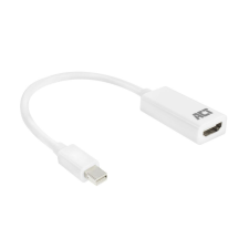 Act AC7525 Mini DisplayPort male to HDMI-A female adapter 0,15m White kábel és adapter