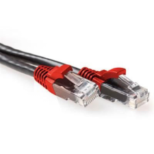 Act ACT CAT6A U-UTP Patch Cable 5m Black/Red kábel és adapter