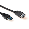 Act ACT USB 3.0 A male to USB A female 0,5m Black