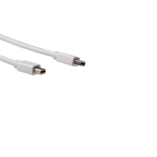 Act AK3959 Mini DisplayPort - Mini DisplayPort 1.2 Kábel 1m - Fehér kábel és adapter