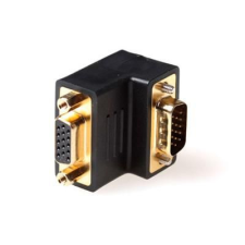 Act angled adapter vga male to female black ab9066 kábel és adapter