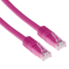 Act CAT5e U-UTP Patch Cable 0,5m Pink IB4800 kábel és adapter