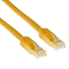 Act CAT5e U-UTP Patch Cable 1m Yellow IB5801 kábel és adapter
