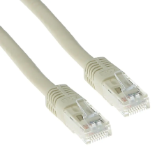 Act CAT5e U-UTP Patch Cable 2m Ivory IB6402 kábel és adapter