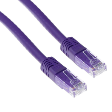 Act CAT5e U-UTP Patch Cable 2m Purple IB4702 kábel és adapter