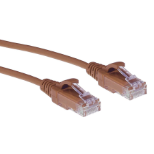 Act CAT6 U-UTP Patch Cable 0,25m Brown DC9252 kábel és adapter