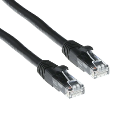Act CAT6 U-UTP Patch Cable 5m Black IS8905 kábel és adapter