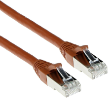 Act CAT6A S-FTP Patch Cable 10m Brown FB2210 kábel és adapter