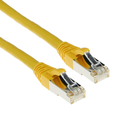 Act CAT6A S-FTP Patch Cable 10m Yellow FB6810 kábel és adapter