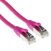 Act CAT6A S-FTP Patch Cable 20m Pink FB2420