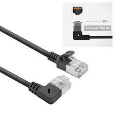 Act CAT6A U-FTP Patch Cable 0,5m Black DA2900 kábel és adapter