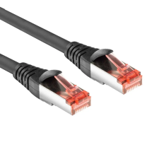 Act CAT6A U-FTP Patch Cable 10m Black FB5010 kábel és adapter