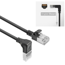 Act CAT6A U-FTP Patch Cable 1,5m Black DA3951 kábel és adapter
