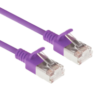 Act CAT6A U-FTP Patch Cable 2m Purple DC7302 kábel és adapter