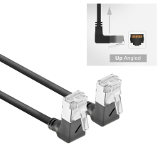 Act CAT6A U-FTP Patch Cable 5m Black DA6905 kábel és adapter