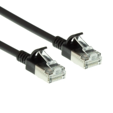 Act CAT6A U-FTP Patch Cable 7m Black DC7907 kábel és adapter