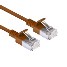 Act CAT6A U-UTP Patch Cable 0,25m Brown DC7252 kábel és adapter