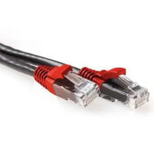 Act CAT6A U-UTP Patch Cable 0,5m Black IB6200 kábel és adapter