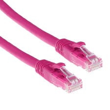 Act CAT6A U-UTP Patch Cable 10m Pink kábel és adapter