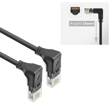 Act CAT6A U-UTP Patch Cable 1,5m Black DD5951 kábel és adapter