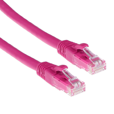 Act CAT6A U-UTP Patch Cable 2m Pink (IB2402) kábel és adapter