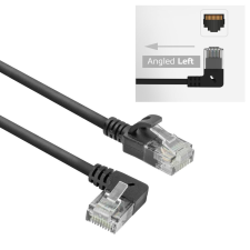 Act CAT6A U-UTP Patch Cable 3m Black DC1903 kábel és adapter