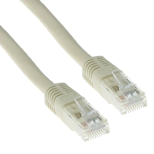 Act CAT6A U-UTP Patch Cable 3m Ivory IB1003 kábel és adapter