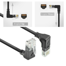 Act CAT6A U-UTP Patch Cable 5m Black DD7905 kábel és adapter