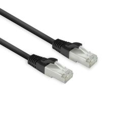 Act CAT8 U-FTP Patch Cable 1m Black FB8101 kábel és adapter