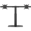 ACT CONNECTIVITY AC8332 Free Standing Gas Spring Dual Monitor Arm Office Crossbar 10-27" fekete