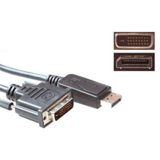 Act Conversion cable DisplayPort male to DVI male 1,8m Black AK3995 kábel és adapter