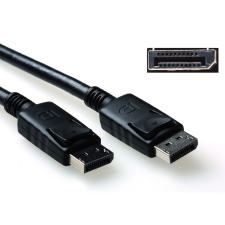 Act displayport cable male to male 3m black ak3981 kábel és adapter
