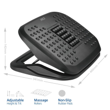 Act ergonomikus, állítható magasságú lábtartó fekete (AC8020) (AC8020) ágy és ágykellék