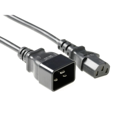 Act Powercord C13 - C20 2m Black AK5026 kábel és adapter