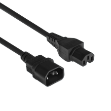 Act Powercord C14 - C15 2m Black AK5003 kábel és adapter