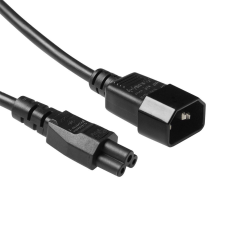 Act Powercord C14 - C5 0,25m Black AK5252 kábel és adapter